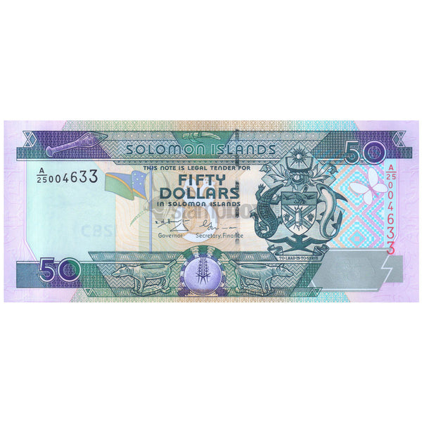 SOLOMON ISLANDS 50 DOLLARS 2001 P-24 UNC