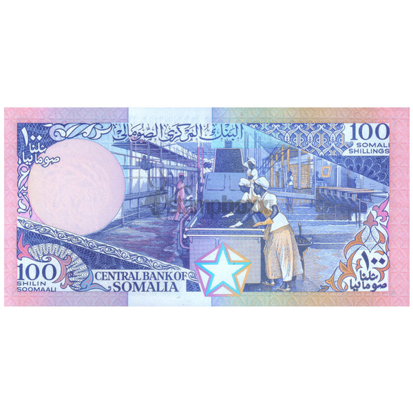 SOMALIA 100 SHILLING 1989 P-35d(2) UNC