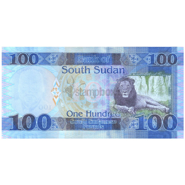 SOUTH SUDAN 100 SOUTH SUDANESE POUNDS 2019 P-15 UNC