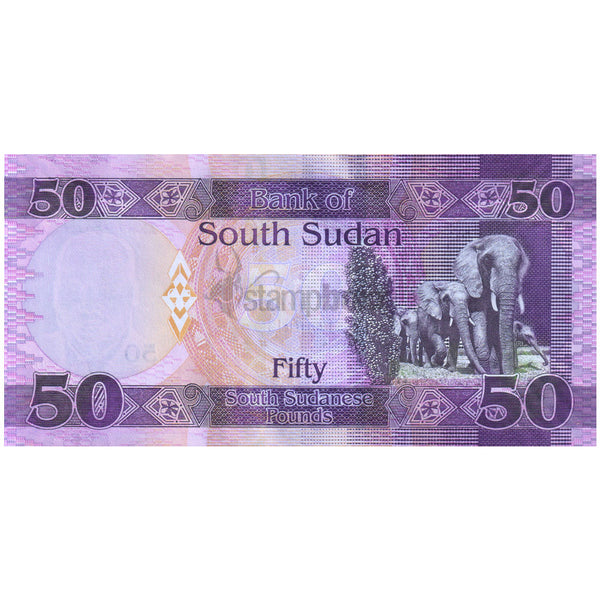 SOUTH SUDAN 50 SOUTH SUDANESE POUNDS 2019 P-14 UNC