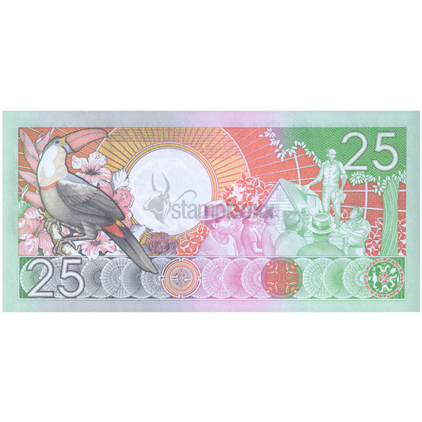 SURINAME 25 GULDEN 1988 P-132b UNC