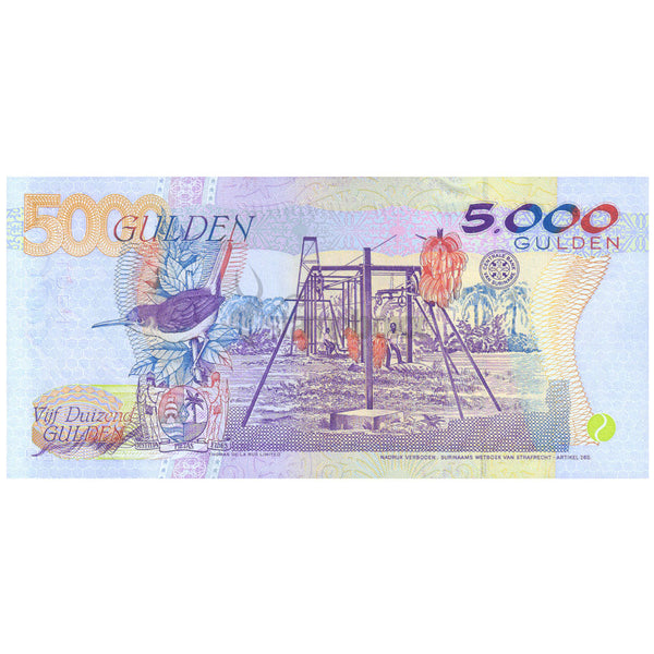 SURINAME5000 GULDEN 1999 P-143b UNC