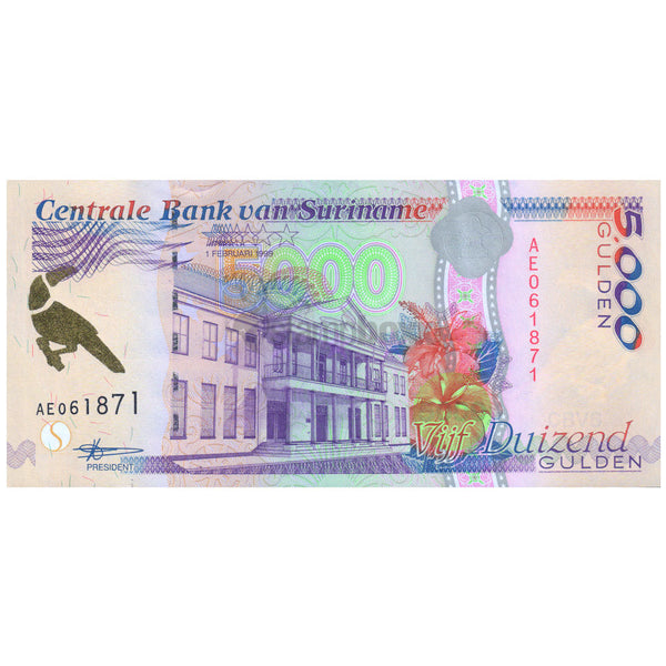 SURINAME5000 GULDEN 1999 P-143b UNC
