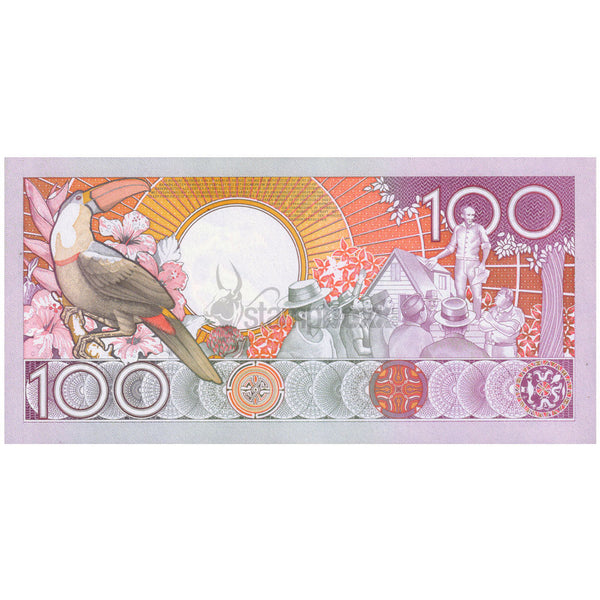 SURINAME 100 GULDEN 1986 P-133b UNC