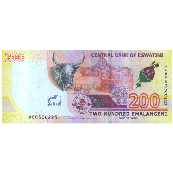 SWAZILAND (eSWATINI)200 EMALANGENI 2023 P-45 UNC