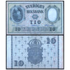 SWEDEN 10 KRONER 1953-1962 P-43 USED