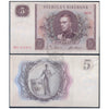 SWEDEN 5 KRONER 1955-1961 P-42 XF