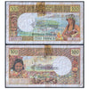 TAHITI 100 FRANCS 1969 P-23 USED GRADE - DAMAGED