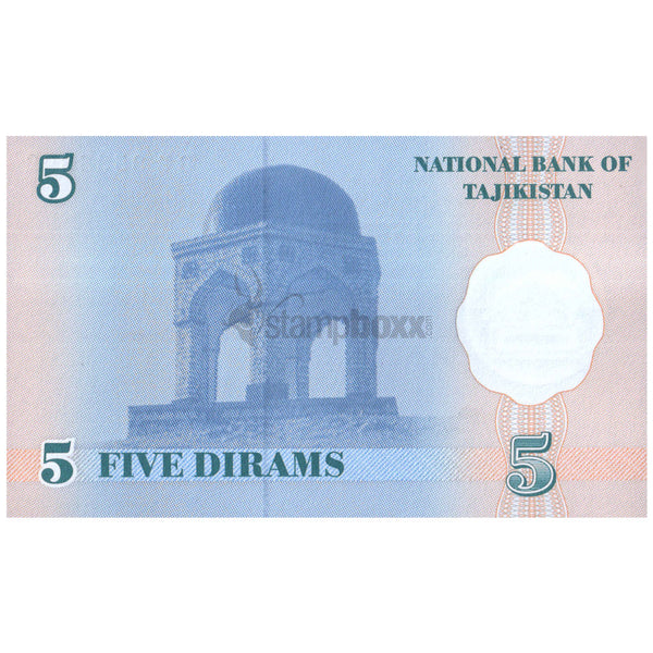 TAJIKISTAN 5 DIRAM 1999 P-11UNC