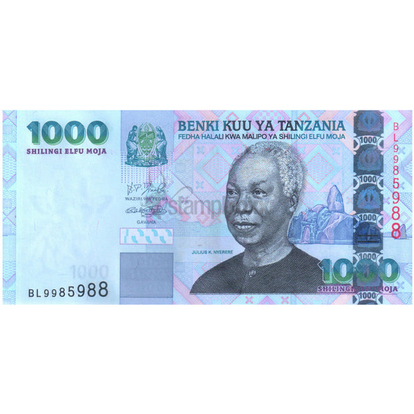 TANZANIA 1000 SHILLINGS 2006 P-36b UNC