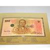 THAILAND 100 BAHT 2011 P-124 UNC WITH FOLDER