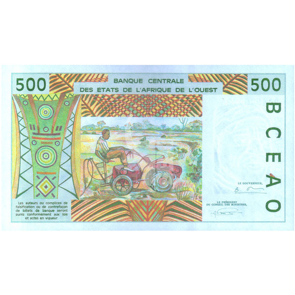 TOGO - WEST AFRICAN STATES 500 FRANCS 2002 P-810T UNC