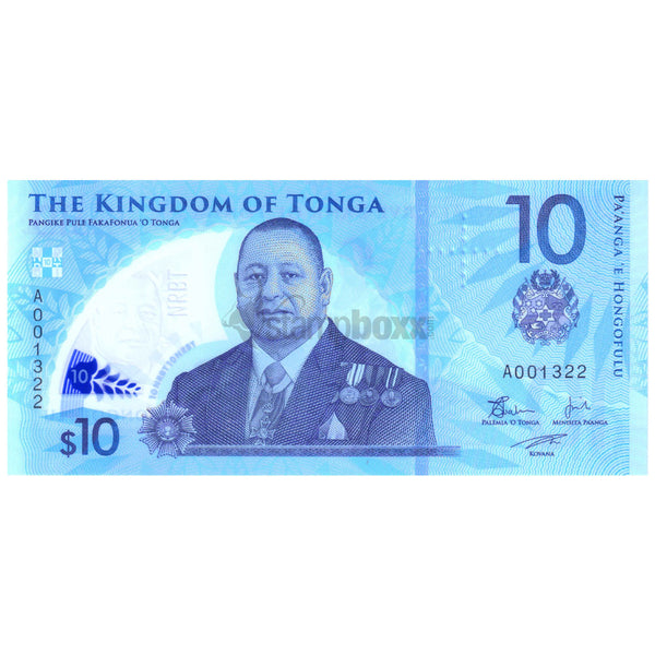 TONGA 10 PA'ANGA 2023 P-52 UNC POLYMER