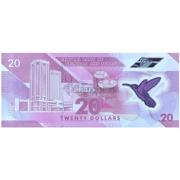 TRINIDAD & TOBAGO 20 DOLLARS 2020 P-63 UNC POLYMER