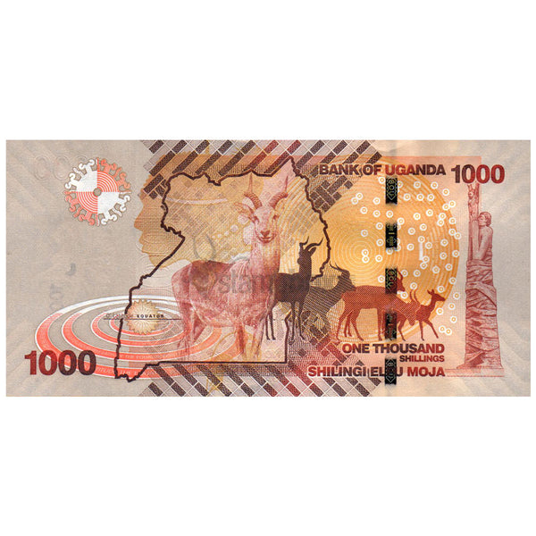 UGANDA 1000 SHILLINGS 2021 P-49 UNC