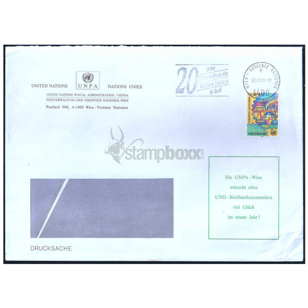UNITED NATIONS 1989 COMMERCIALLY USED COVER