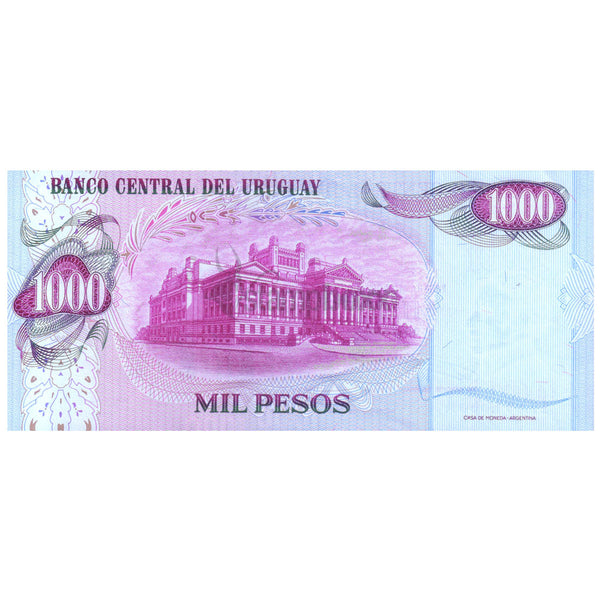 URUGUAY 1000 PESOS 1974 P-52 UNC