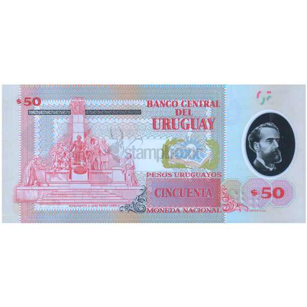 URUGUAY 50 PESOS 2020 P-102 UNC POLYMER