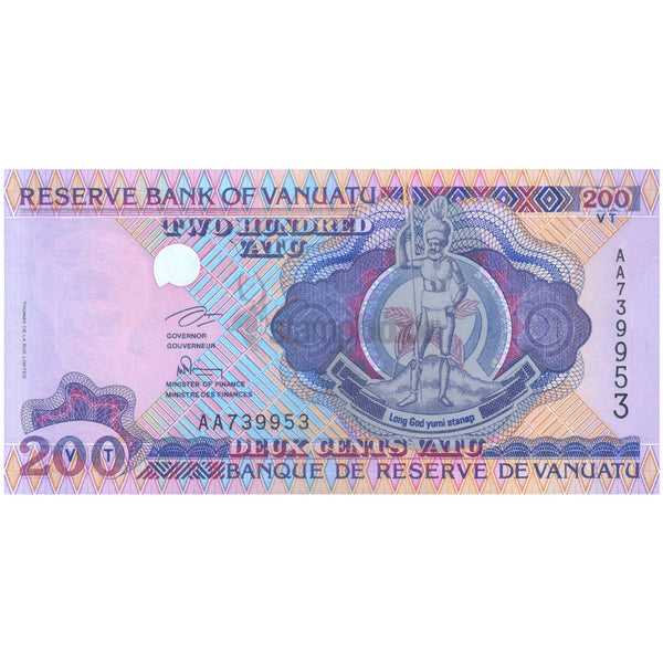 VANUATU 200 VATU 1995 P-8a UNC