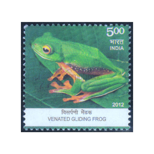 ENDEMIC SPECIES OF INDIAN BIO-DIVERSITY VENATED GLIDING FROG 2012 MNH