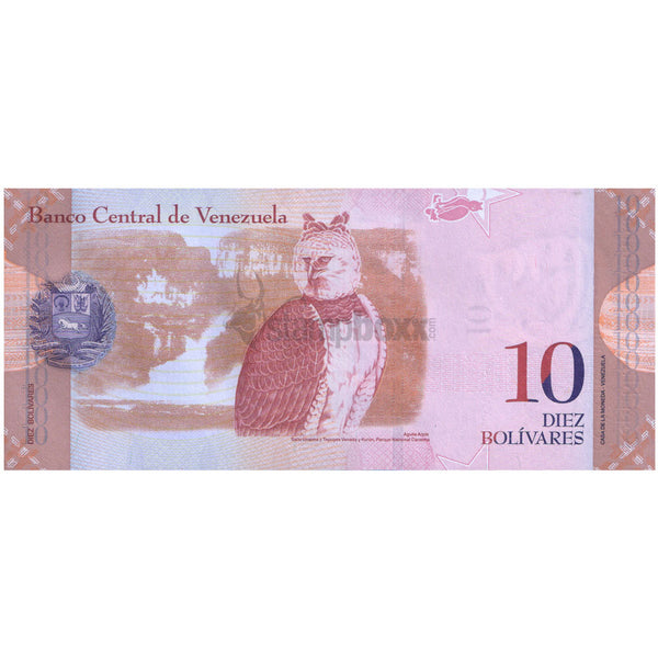 VENEZUELA 10 BOLIVERS 2009 P-90b UNC
