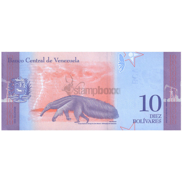 VENEZUELA 10 BOLIVERS 2018 P-103 UNC