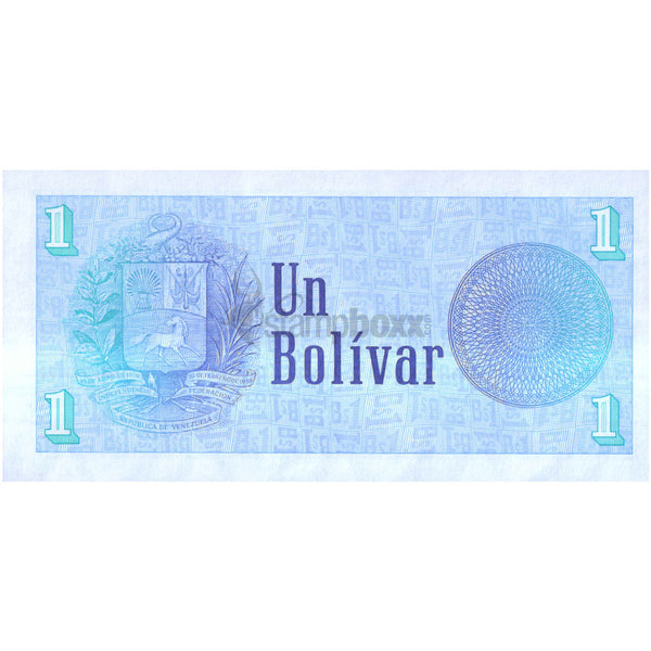 VENEZUELA 1 BOLIVAR 1989 P-68 UNC