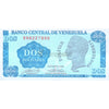 VENEZUELA 2 BOLIVARES 1989 P-69 UNC