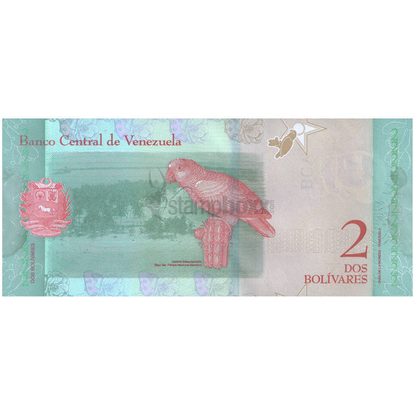 VENEZUELA 2 BOLIVARES 2018 P-101 UNC