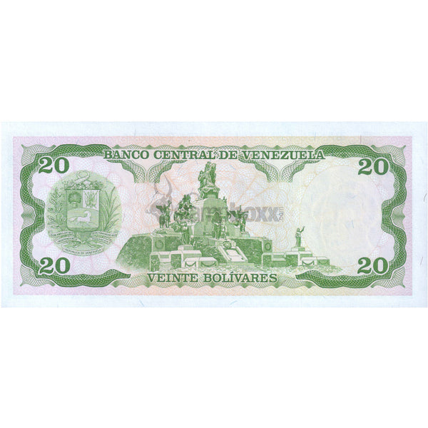 VENEZUELA 20 BOLIVERS 1995 P-63e UNC - STAIN DOT