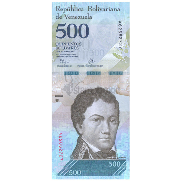 VENEZUELA 500 BOLIVERS 2016 P-94a UNC
