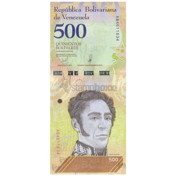 VENEZUELA 500 BOLIVERS 2018 P-108b UNC