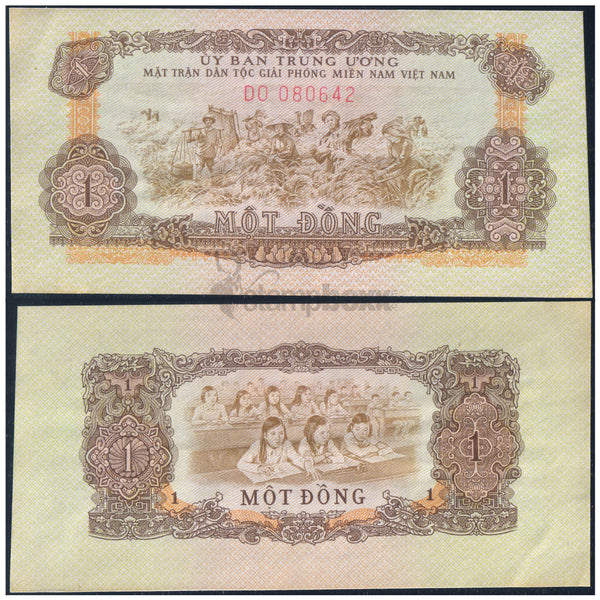 SOUTH VIETNAM 1 DONG 1963 P-R4 aUNC