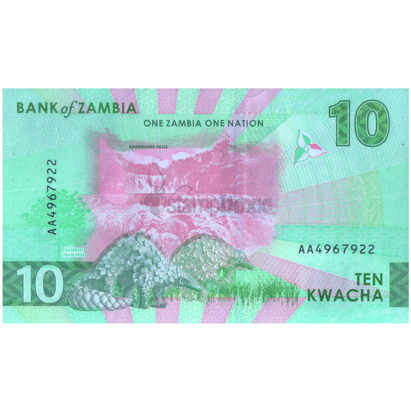 ZAMBIA 10 KWACHA 2024 P-62 UNC