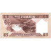 ZAMBIA 5 KWACHA 1980-88 P-25d UNC
