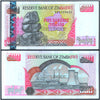 ZIMBABWE 500 DOLLARS 2001 P-10 aUNC GRADE