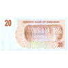 ZIMBABWE 20 DOLLARS 2006 P-40 aUNC