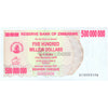 ZIMBABWE 500 0000 000 (500 MILLION) DOLLARS 2008 P-60 UNC