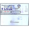 ZIMBABWE 5 LITERS - UTILIZED / aUNC