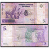 CONGO REPUBLIC 5 FRANCS 1997 P-86A USED GRADE