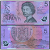 AUSTRALIA 5 DOLLARS 2007 P-57e USED GRADE POLYMER SERIAL 9076