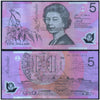 AUSTRALIA 5 DOLLARS 2012 P-57G USED GRADE POLYMER SERIAL 7572