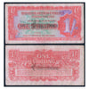BRITISH ARMED FORCES 1 SHILLING 1948 P-M18a USED GRADE