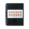 Black - Stamp / Banknote Album Refill3-Divider Pack of 5