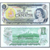 CANADA 1 DOLLAR 1973 P-85a(1) USED SERIAL 7446