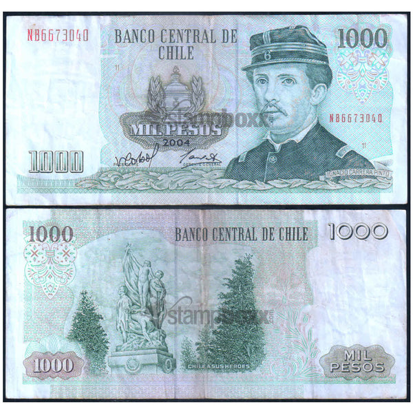 CHILE 1000 PESOS 1978-2009 P-154 USED GRADE