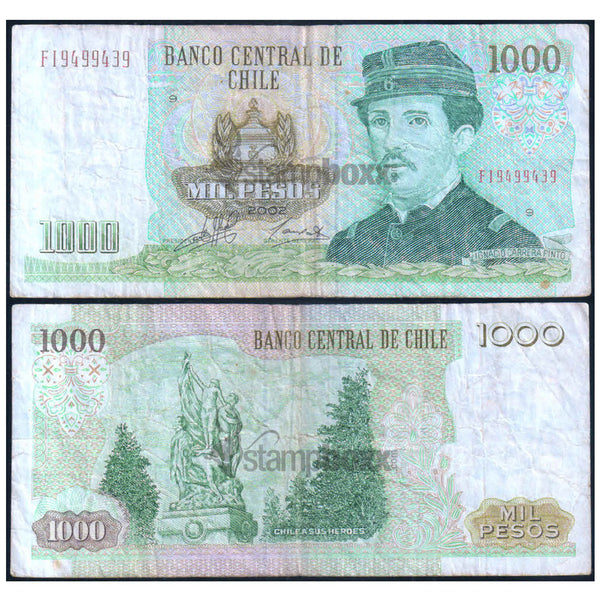 CHILE 1000 PESOS 1978-2009 P-154 USED GRADE