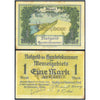 MEMEL 1 MARK 1922 P-2 USED GRADE SERIAL 7377