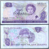 NEW ZEALAND 2 DOLLARS 1981-1992 P-170a USED GRADE