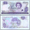 NEW ZEALAND 2 DOLLARS 1981-1992 P-170c USED GRADE